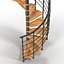 3d model of stairs set build