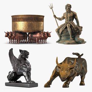 Bronze Sculptures Collection 2 3D