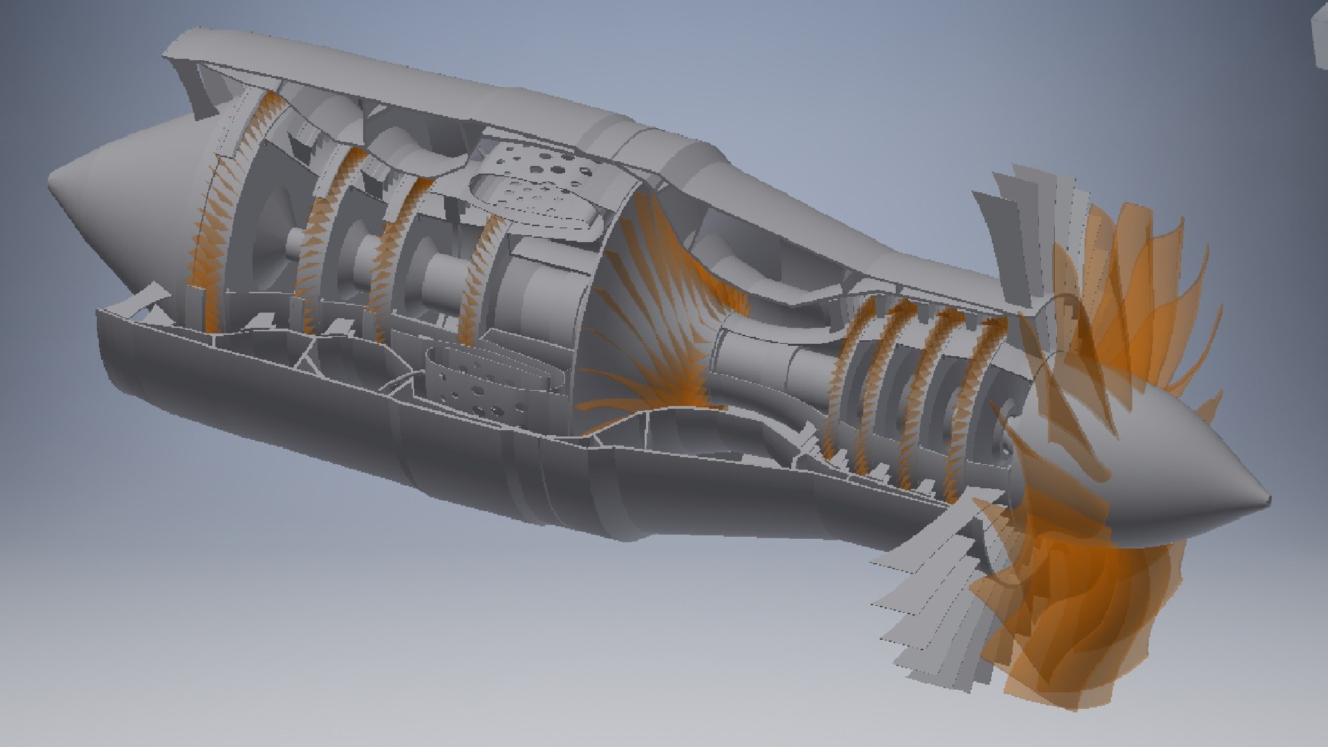 High Bypass Ratio Large Turbofan model - TurboSquid 2037204