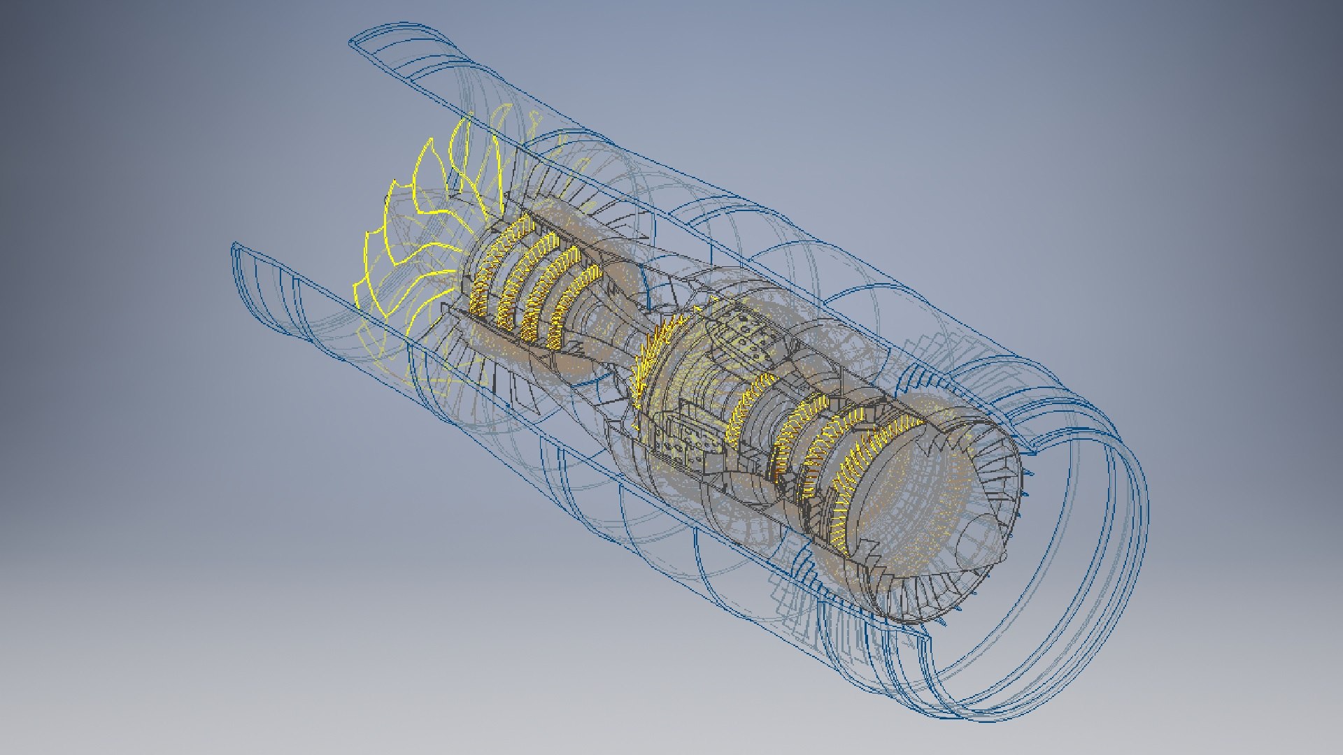 High Bypass Ratio Large Turbofan model - TurboSquid 2037204