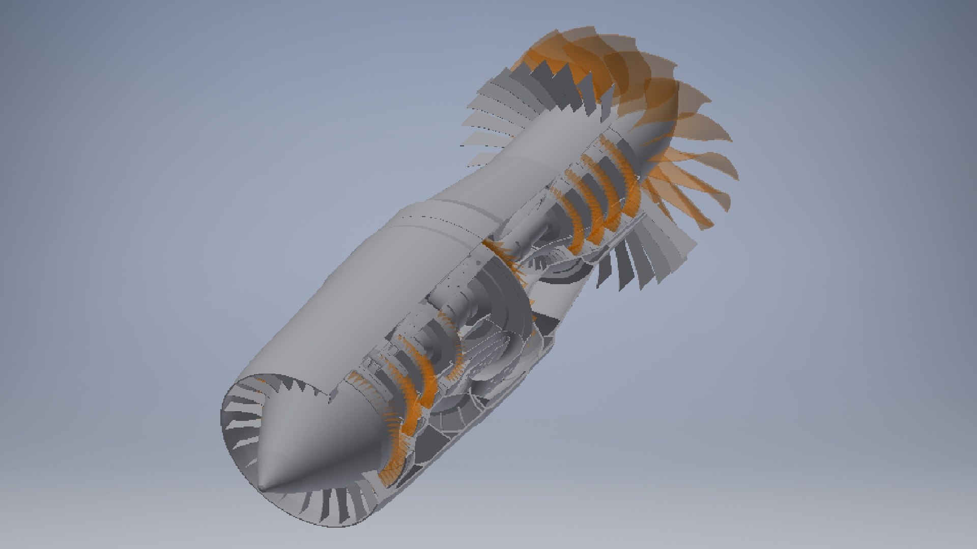 High Bypass Ratio Large Turbofan model - TurboSquid 2037204