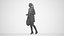 00049Linda003 - Adult Caucasian woman walking publicly in transitional attire with smartphone bag