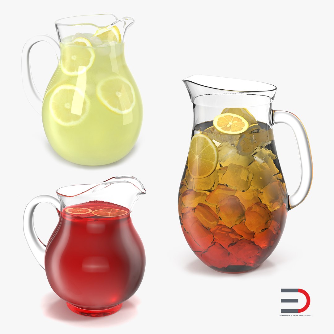 Pitchers Collection 3D model preview