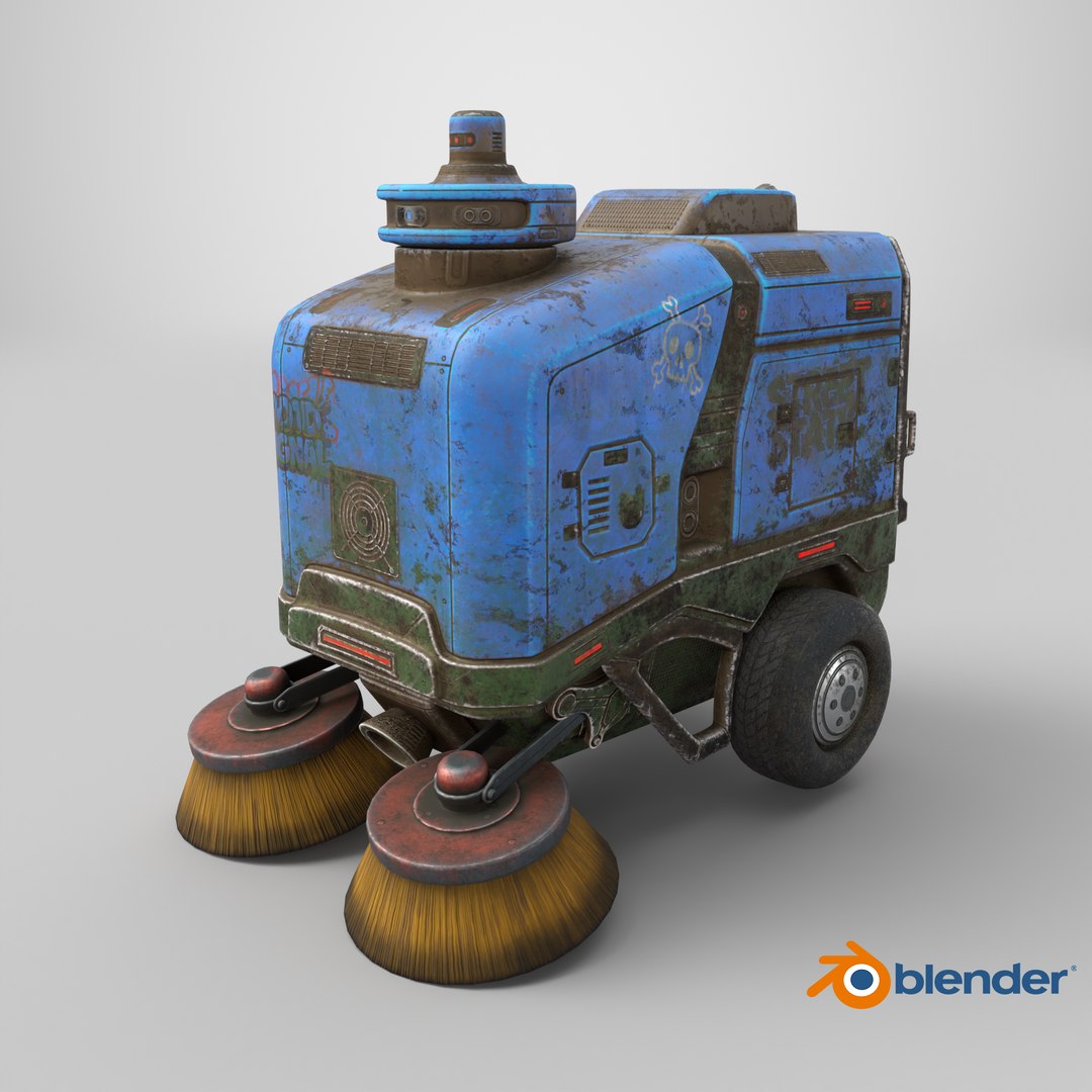 Rusty Street Sweeper Bot 3D model https://p.turbosquid.com/ts-thumb/h5/0QgRiA/J2/stemcell_blender_cycles_render/png/1774606357/1920x1080/fit_q87/bb5d25ad6eca3c8c778e98e143f39aae48f9ae01/stemcell_blender_cycles_render.jpg
