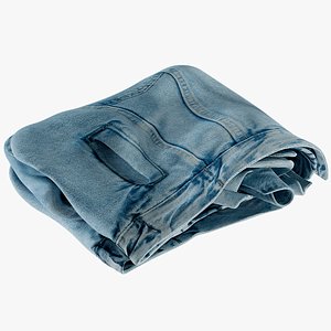3D model realistic women s jean