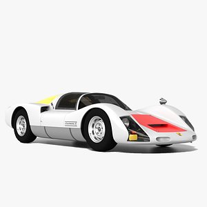 3D Porsche 906 Carrera 6 model