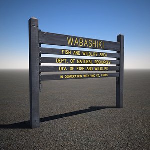 park sign 3d model