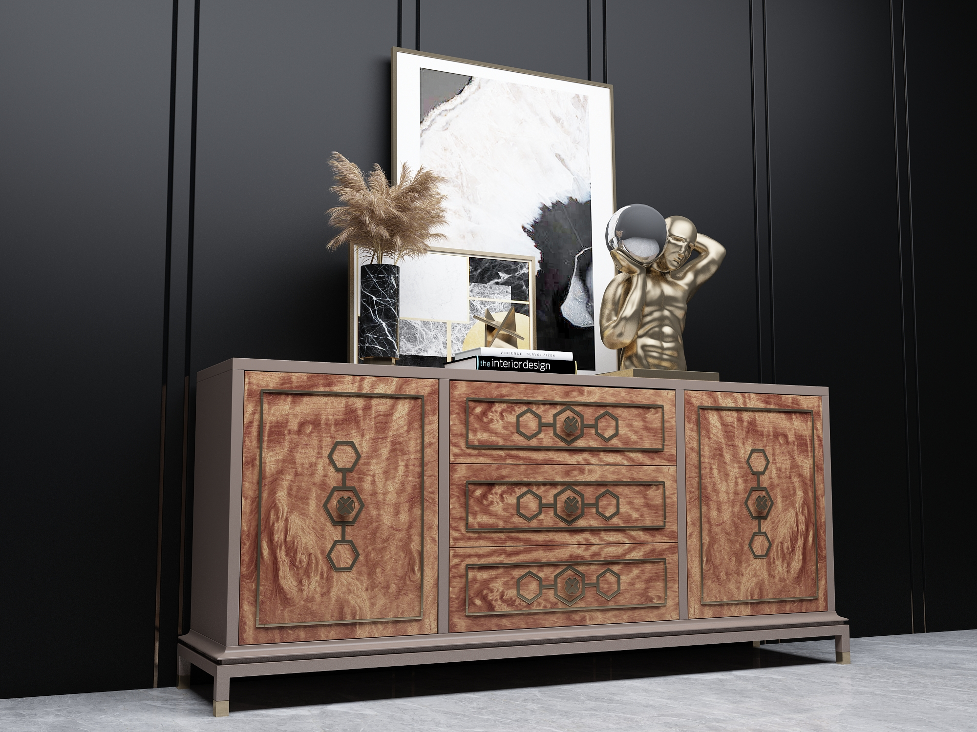 3D Modern Style Console - 033 B model - TurboSquid 1779428