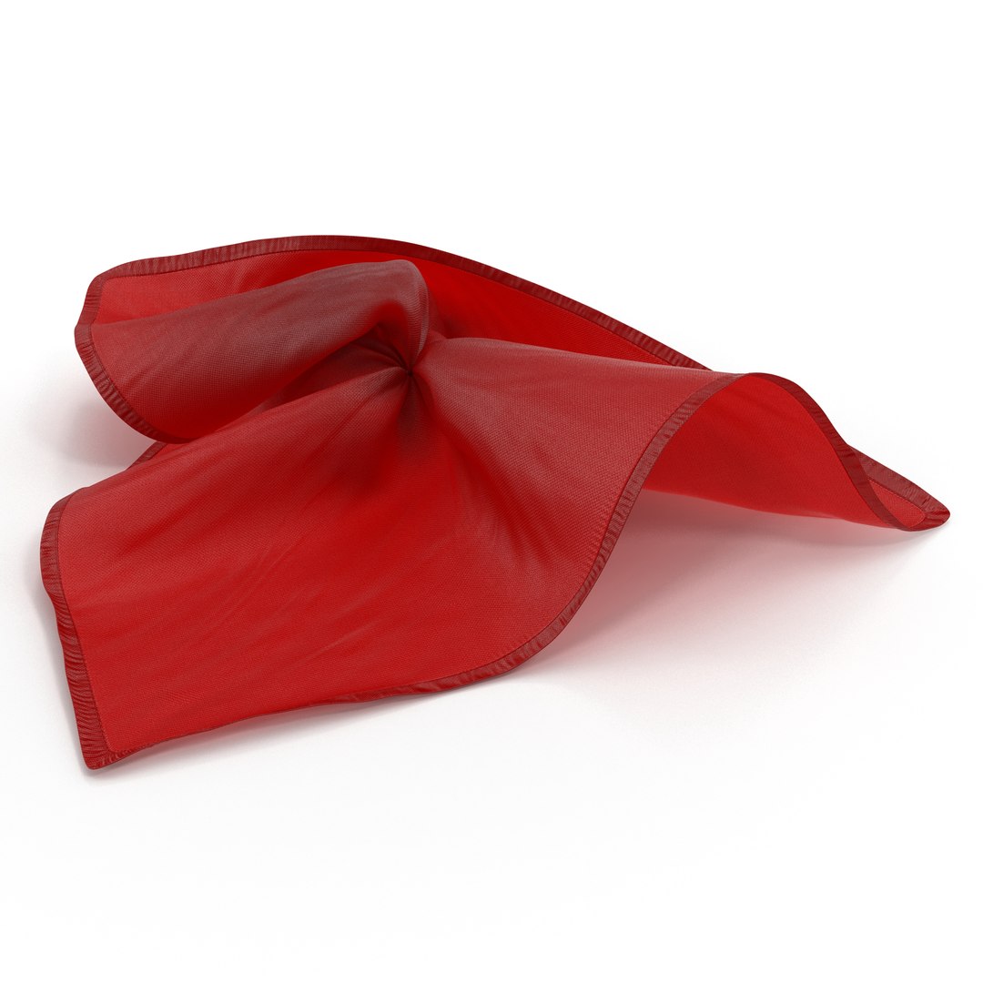 Football Penalty Flag Red 3 3D Model 3D model preview