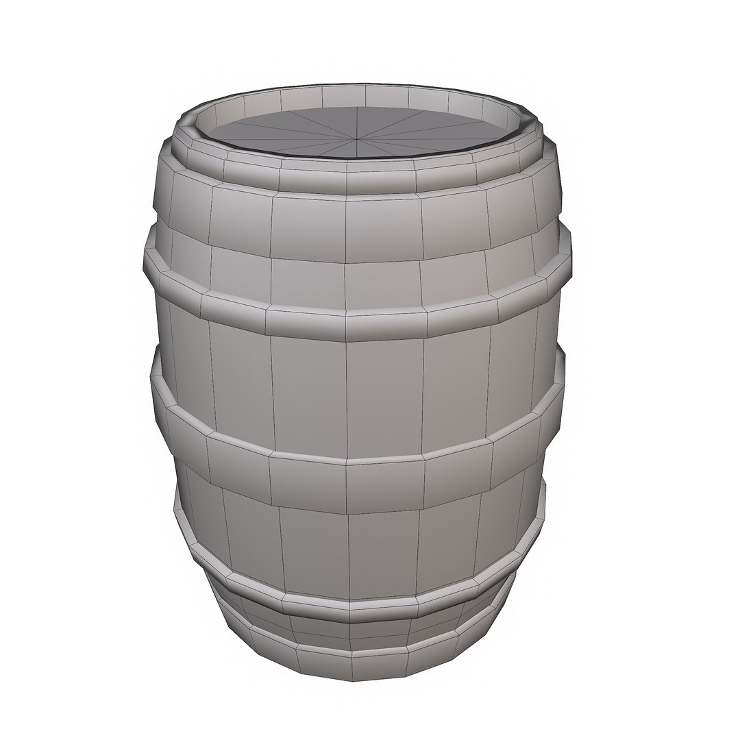 3D Stylized Wooden Barrel model https://p.turbosquid.com/ts-thumb/h5/93uZeR/Tw/stylizedbarrel_wireframe/png/1666567300/1920x1080/fit_q87/808e0e5e485f280a564d523dc71b3bb3c8b62e62/stylizedbarrel_wireframe.jpg