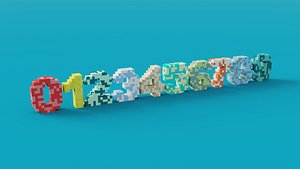 Voxel Numbers 3D