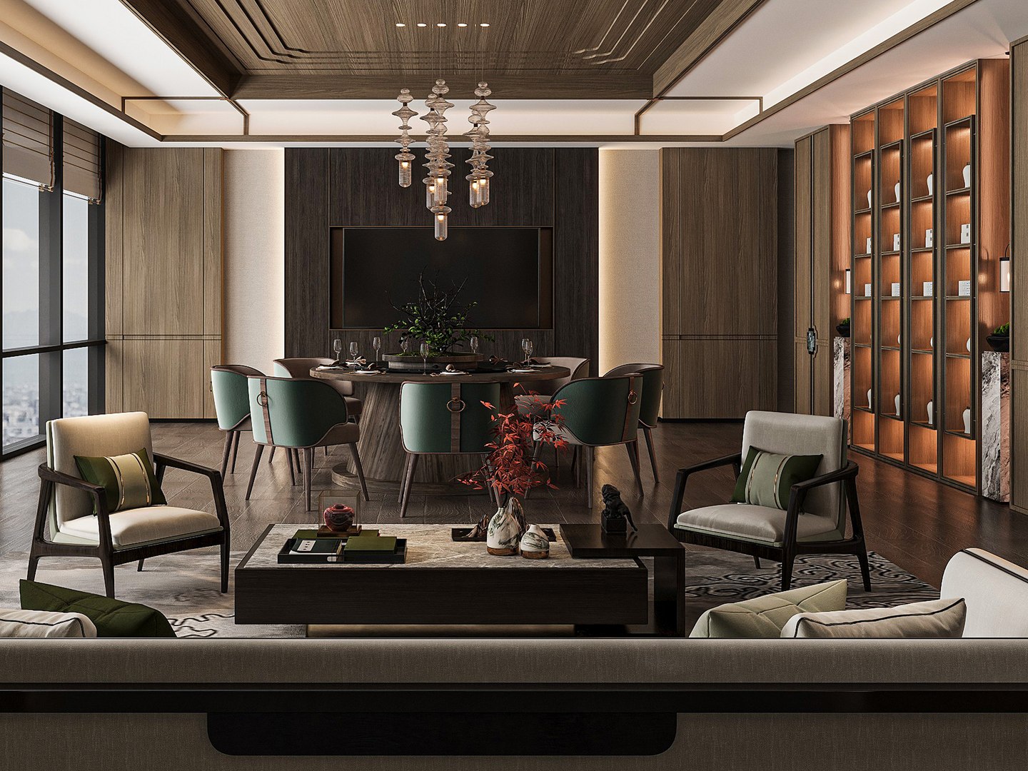 3D Modern Dining Room Model - TurboSquid 2376296