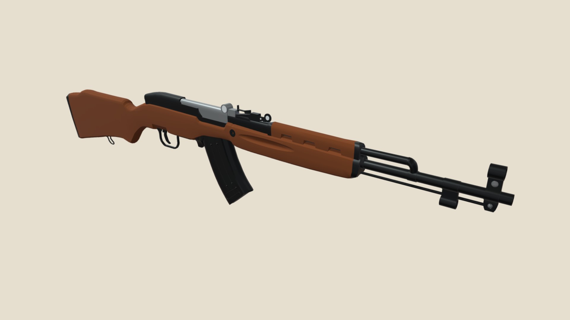 3D Sks Rifle - TurboSquid 2244292