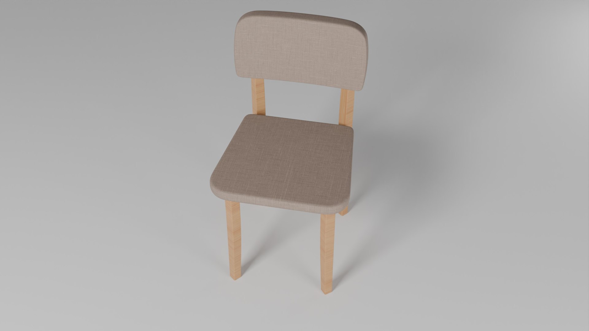 3D Basic Wood Chair Model - TurboSquid 2216948