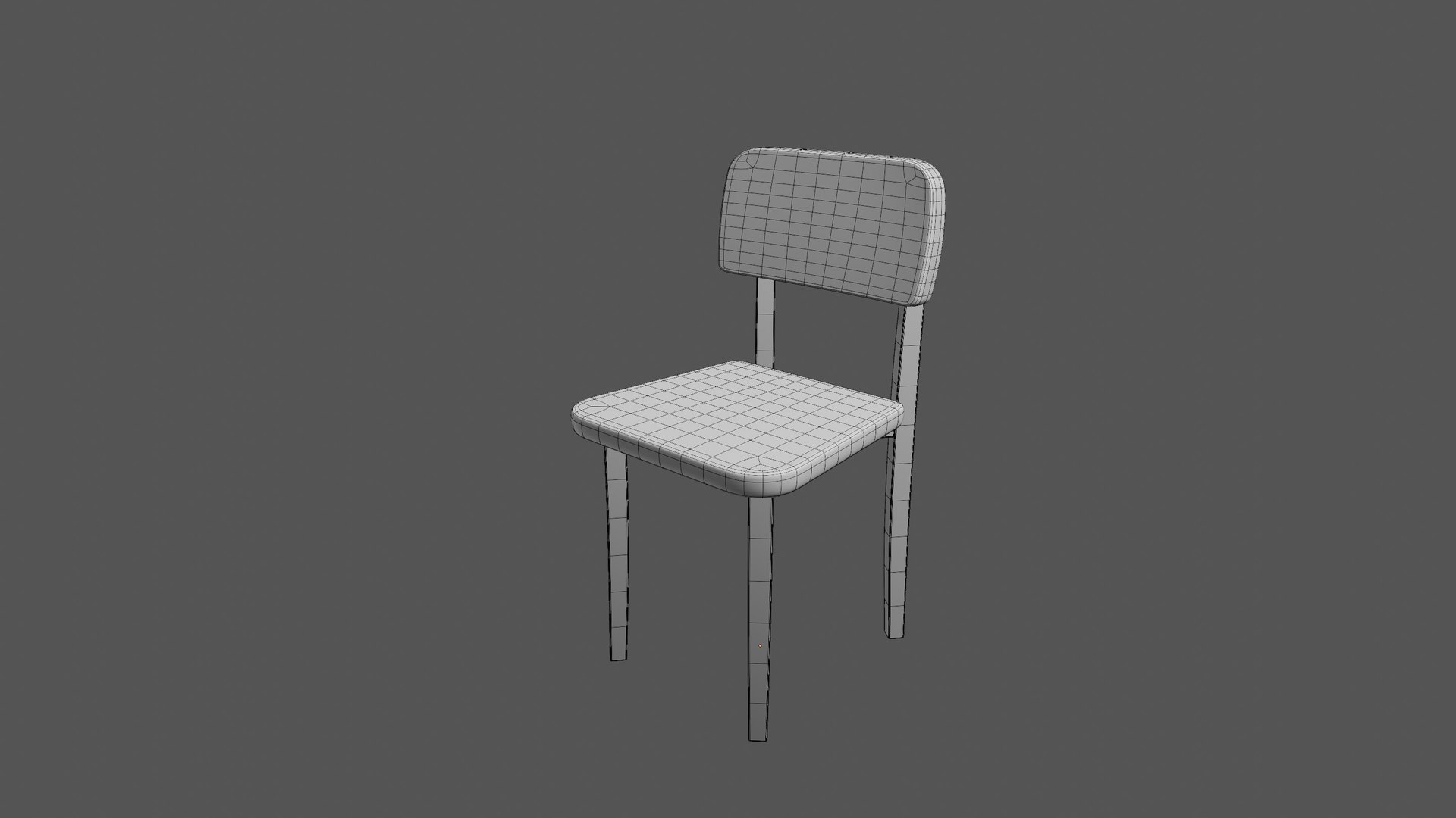 3D Basic Wood Chair Model - TurboSquid 2216948