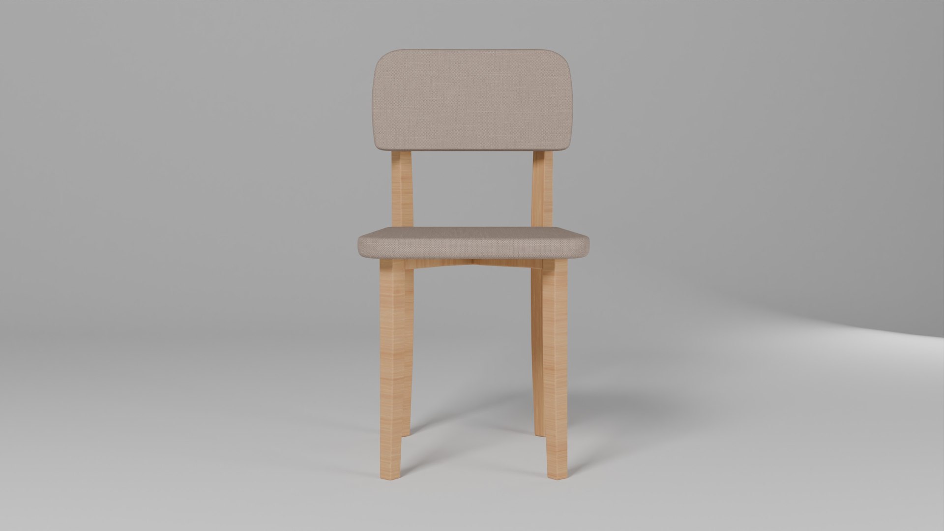 3D Basic Wood Chair Model - TurboSquid 2216948