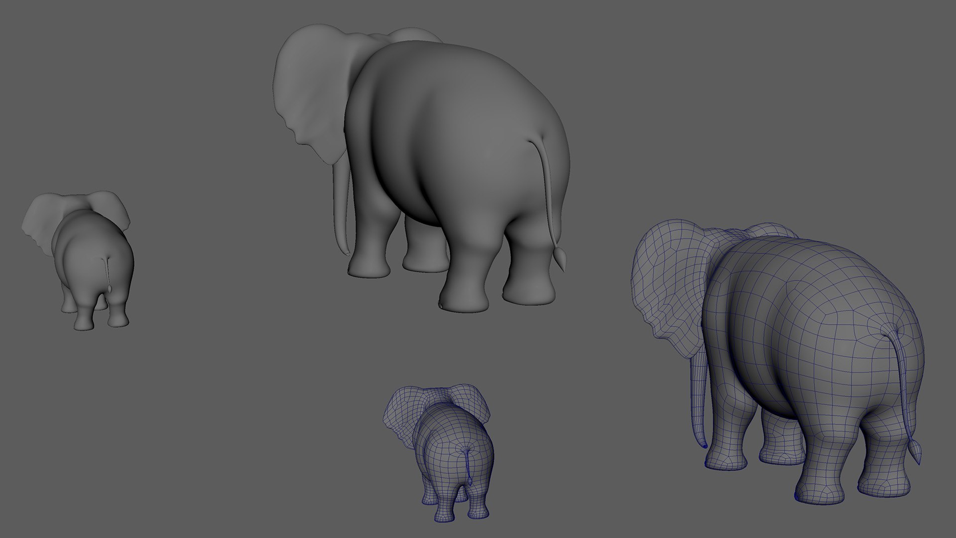 Cartoon Elephants Jumbo - Dumbo - MAYA Rigged And Blender Rigged 3D ...