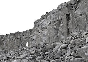 Iceland Basalt Cliff