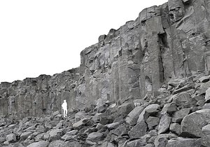 Iceland Basalt Cliff