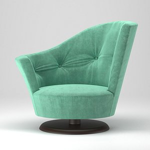 giorgetti arabella armchair 3D