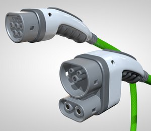 electric vehicle connector 3D