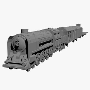 WWII German Train - DRB Class 52 Steam Locomotive model