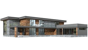 3D House in the Wright style