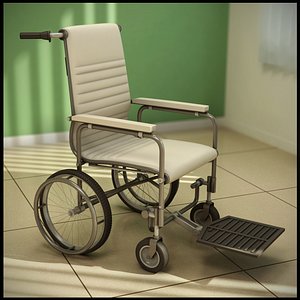 3d model manual wheelchair