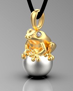 frog pendant model