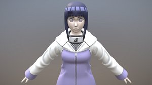 Hinata Hyuga - Naruto Character model