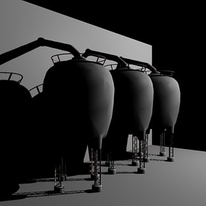 3d model storage silos