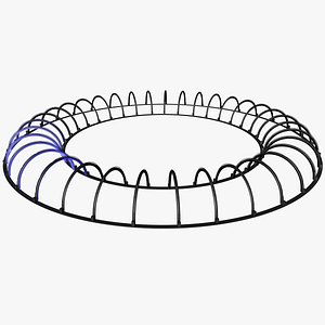 3D Tunnel Circular Corridor Light EFX model