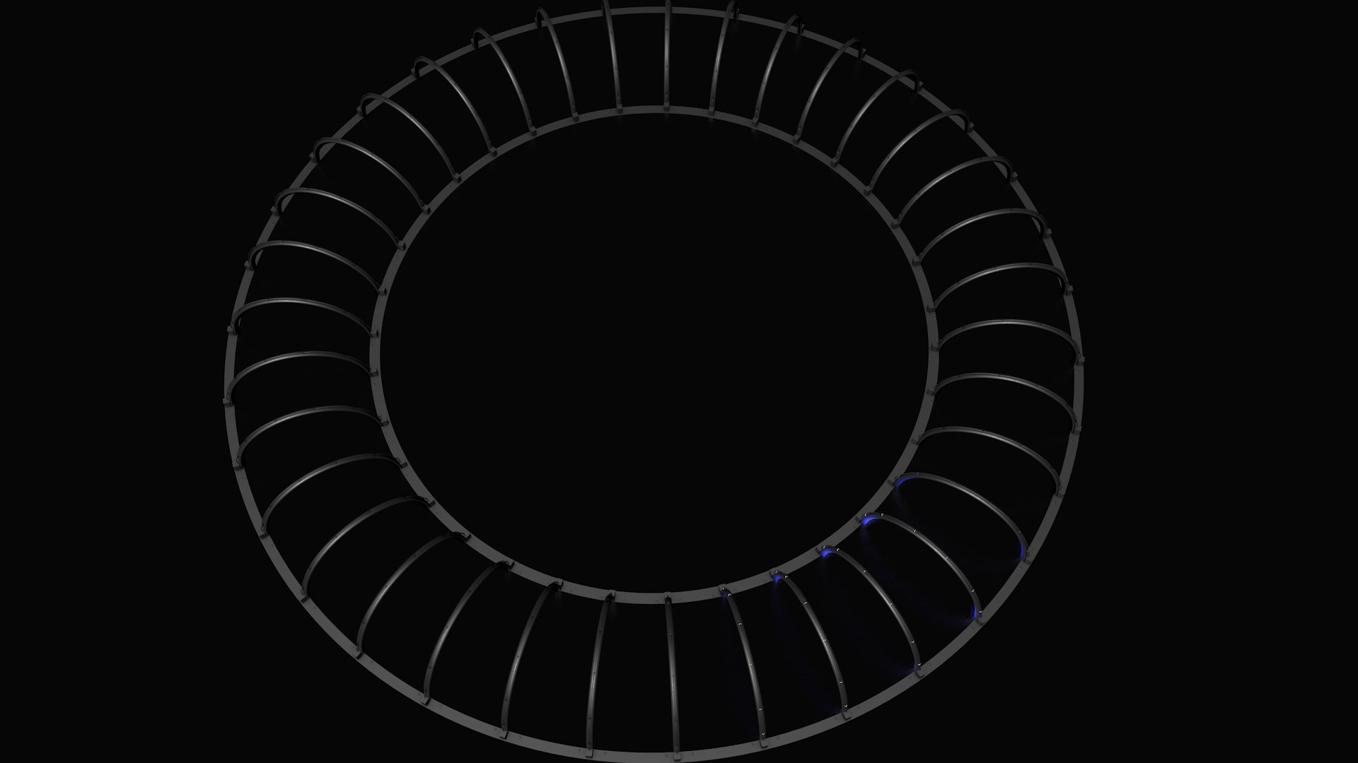 3D Tunnel Circular Corridor Light EFX Model TurboSquid 2105915