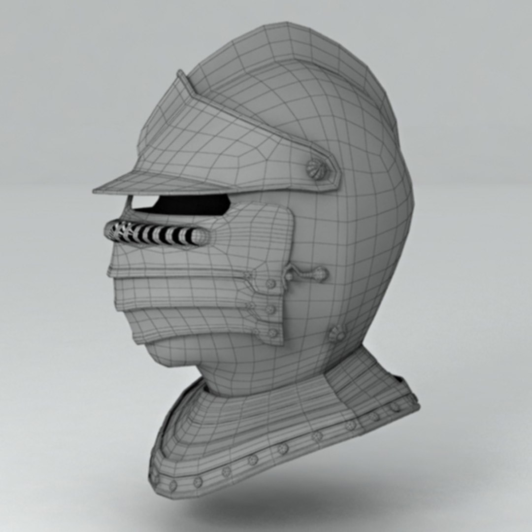 3d Model Helmet Knight Helm