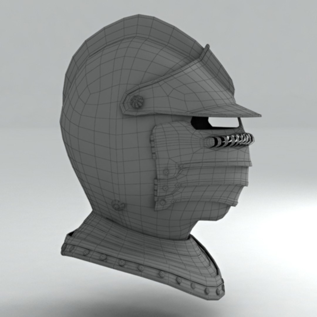 3d Model Helmet Knight Helm