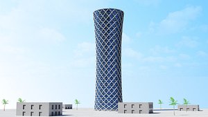 3D Tornado Tower Office Doha Qatar