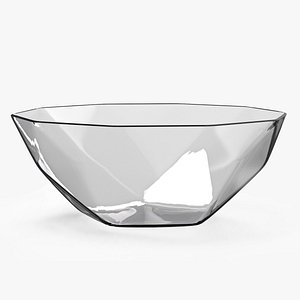 Glass Ice Cream Bowl 3D model