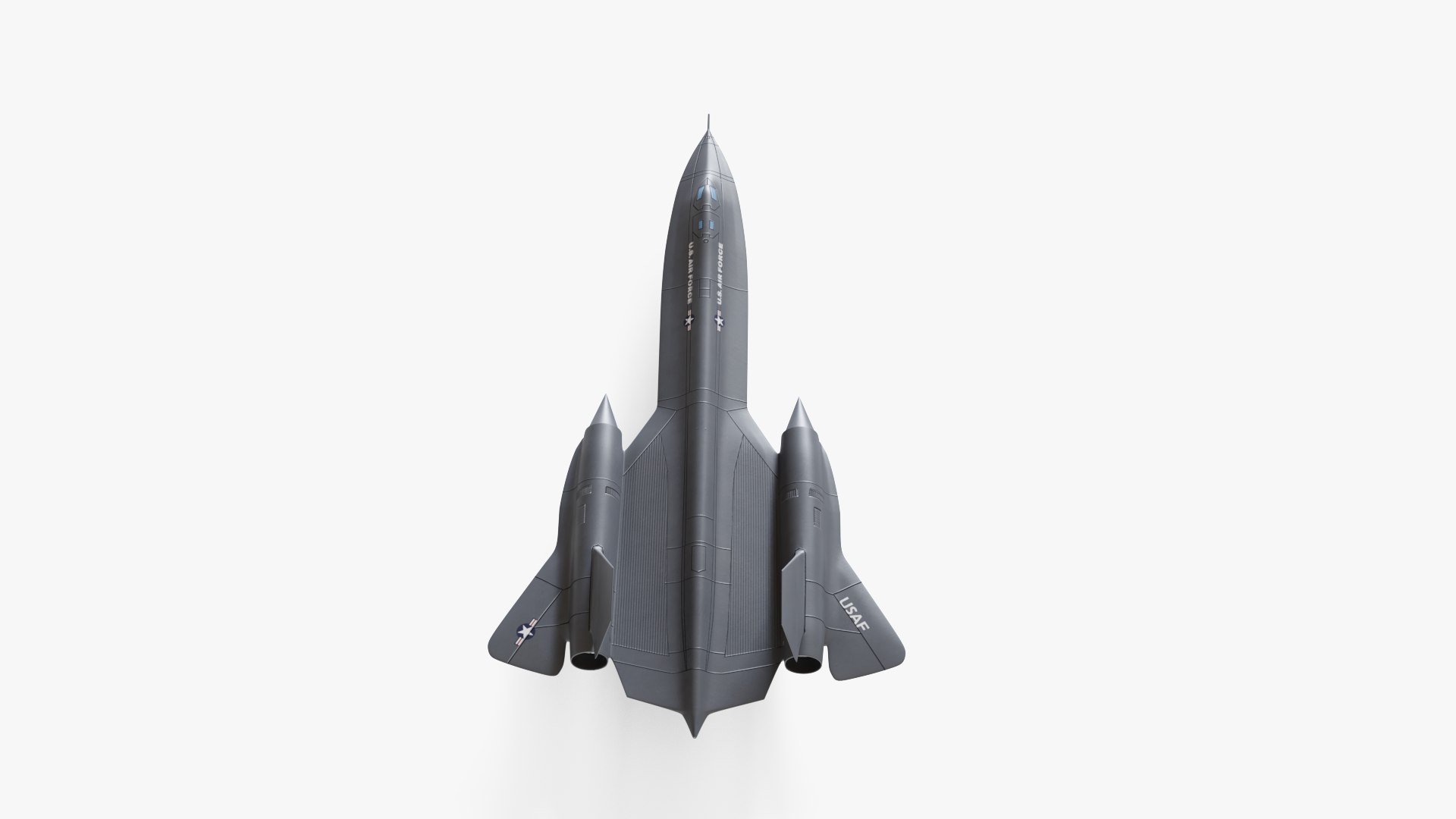 Lockheed SR-71 Blackbird model https://p.turbosquid.com/ts-thumb/h5/uqA3aZ/gq/lockheedsr71blackbird_00006/png/1622101075/1920x1080/fit_q87/850fe0e7d6f5229b61bcf3127fc3862988842641/lockheedsr71blackbird_00006.jpg