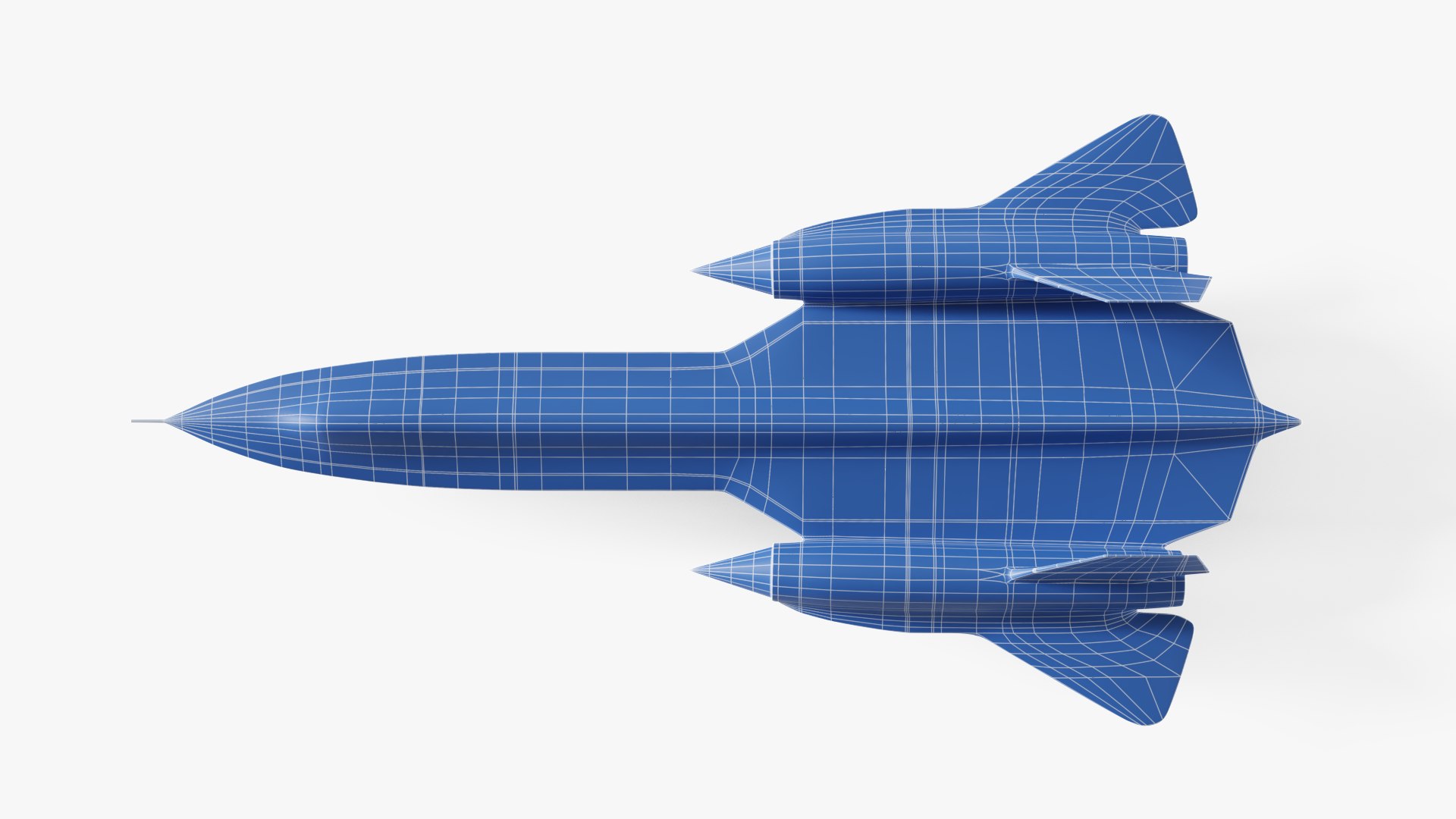 Lockheed SR-71 Blackbird model https://p.turbosquid.com/ts-thumb/h5/uqA3aZ/wa/lockheedsr71blackbird_wireframe_00007/png/1622101163/1920x1080/fit_q87/ca37c844c5913e37f90946b135ca90482cbdd657/lockheedsr71blackbird_wireframe_00007.jpg