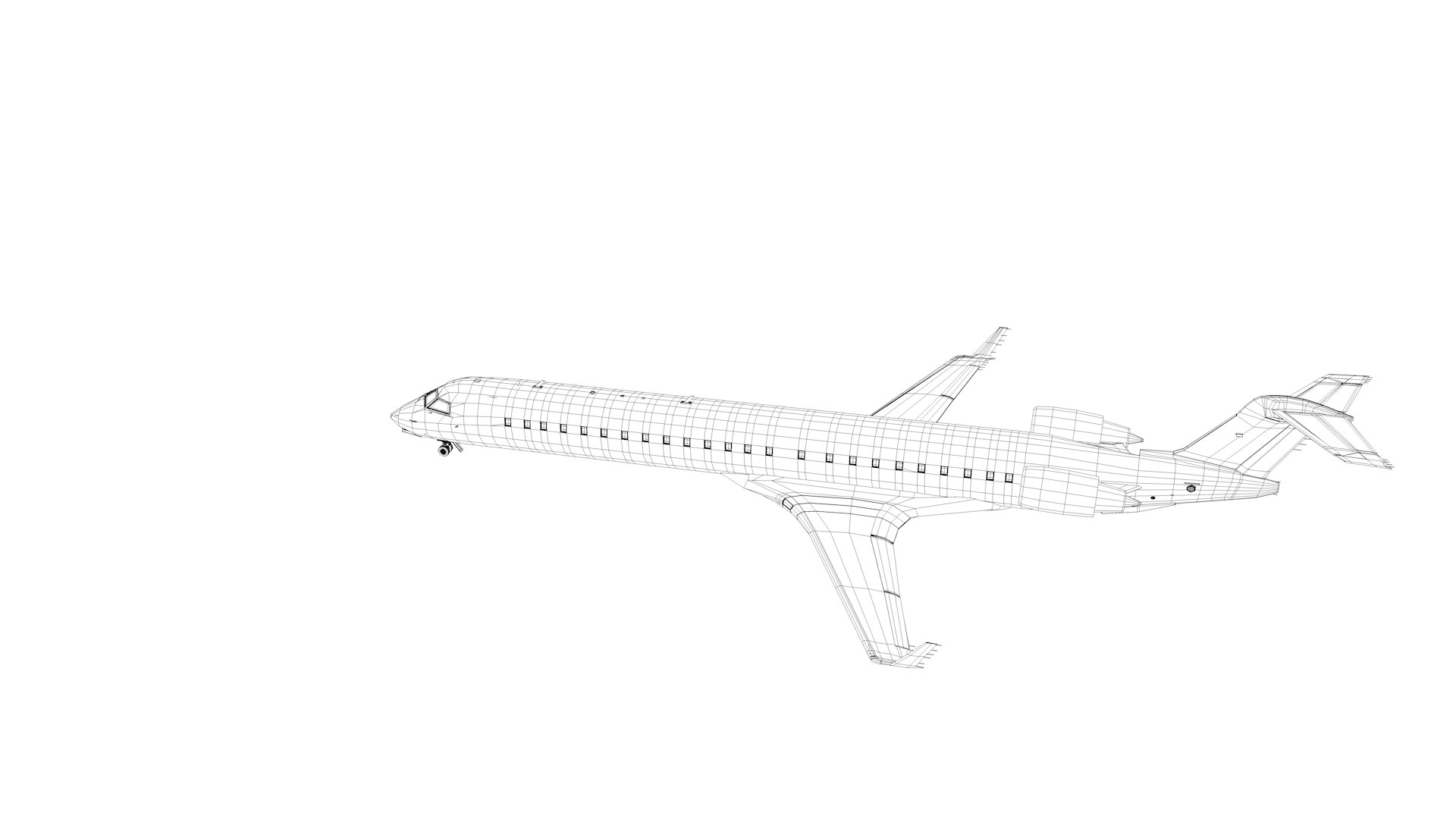 SAS Scandinavian Airlines BOMBARDIER CRJ 900 L2049 3D Model ...