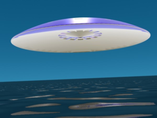 alien ufo 3d max