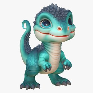Cartoon Cute 3D Dinosaur