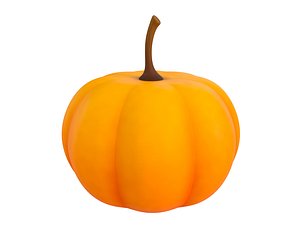 3D model pumpkin cartoon