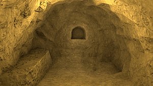 rocky old cave 3D model