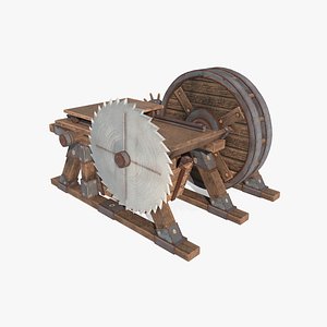 3D Medieval saw model
