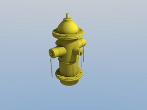 High Poly Fire Hydrant