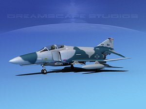 3d mcdonnell douglas f-4 phantom model