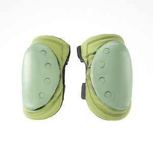 Military khaki elbow pads with PBR 06