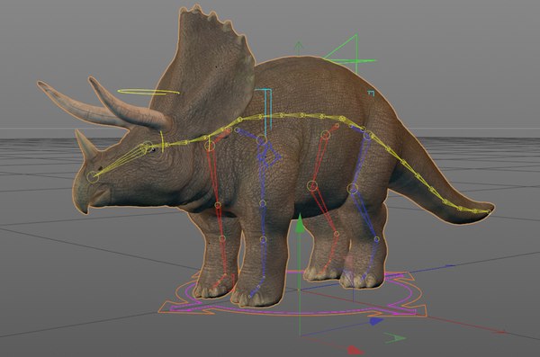 triceratops view in 3d