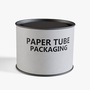 3D White Paper Tube 17